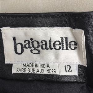 Bagatelle Vintage Leather Zip Skirt